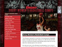 Tablet Screenshot of drurywomensbasketballcamps.com